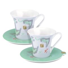 2 Tasses et sous-tasses design Chine